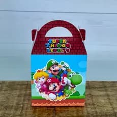 Caixa Maleta Super Mario Bros | Pegue e Monte | Personalizados | Lembrancinhas | Festa infantil | Aniversário