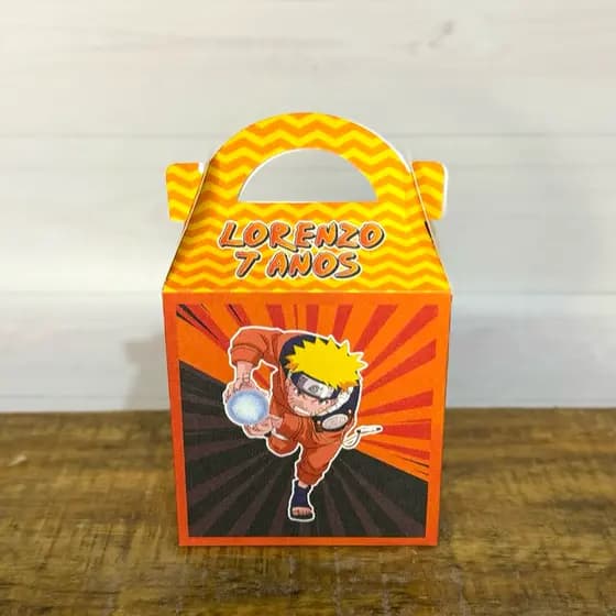 Caixa Maleta Naruto | Pegue e Monte | Personalizados | Lembrancinhas | Festa infantil | Aniversário