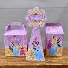Kit Festa Princesas | Pegue e Monte | Personalizados | Lembrancinhas | Festa infantil | Aniversário
