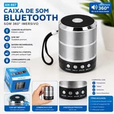 Mini Caixa de som Bluetooth Portátil USB MP3 P2 SD rádio FM 887 Promoção pronta entrega
