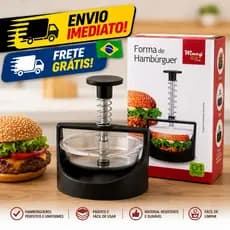 Forma/molde de Hambúrguer Artesanal Profissional prático e rápido promoção