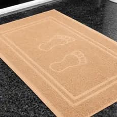 Tapete Piso Banheiro Onix Pezinho 45x70cm 100% Algodão