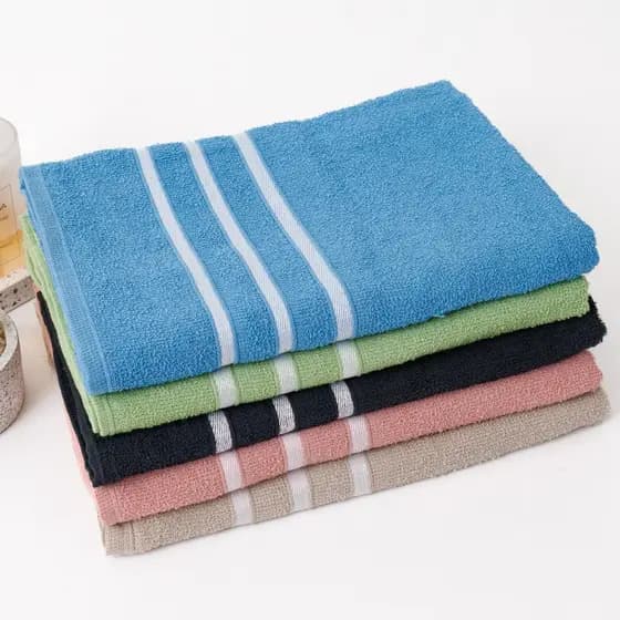 Kit 5 Toalhas De Banho Luxuosa 100% Algodão 60x120cm