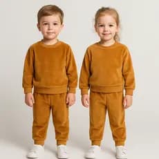 Conjunto Fleece Roupa Infantil Inverno 1 a 6 Anos Menino Menina