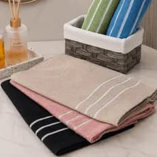 Kit 3 Toalha Rosto Ágata Popular 100% Algodão 43x68cm