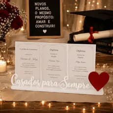 Lembrança Casados para Sempre Presente Memorável para Casais