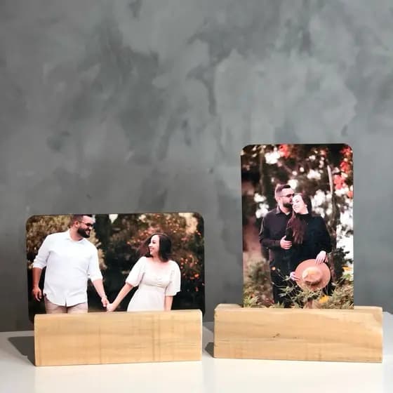 Porta Retrato Em Pinnus Com MDF  Laminado Recordacao Familia Amor Decoracao Elegante Para Casa