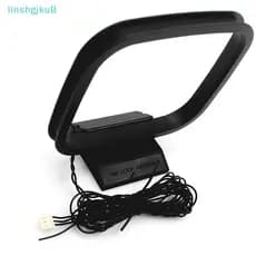 [lLinshgjkuB] Antena Interna AM FM Loop Conector Aéreo De 3 Pinos Para Receptor De Áudio Estéreo [Novo]
