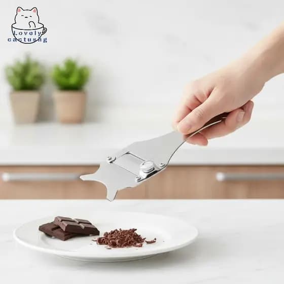 lovelycactushg Fatia Ajustável Thiness Fatiador De Aço Inoxidável Para Alimentos Seguro Trufa Rolo De Manteiga Cortador