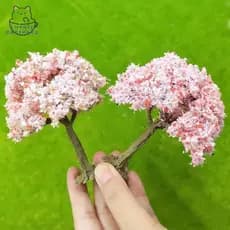 lovelycactushg Árvore Em Miniatura De Plástico Decoração De Paisagem Realista Para Modelo De Cena De Trem Ornamento De M
