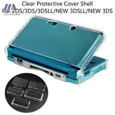 lovelycactushb Transparente Split Capa Protetora Caso Filme De Tela LCD Protetor Para 2DS 3DS 3DSLL Novo 3DS