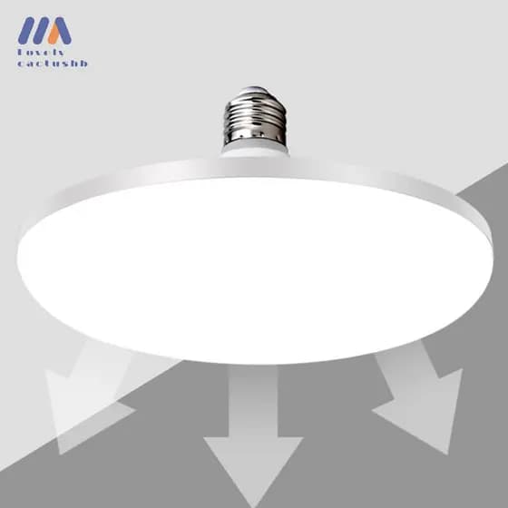 lovelycactushb Lâmpada Led Super Brilhante 12W 15 20 30 50 220V UFO Leds Luzes Interior Branco Quente Lighg Candeeiros D