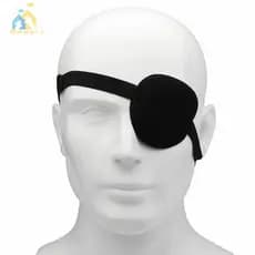 Bbounce Pirata Olho Remendo Unissex Preto Único Tapa-Um Lavável Ajustável Côncavo Criança Cosplay Traje