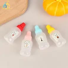 Bbounce 4 Pçs/set Mini Garrafa De Molho Ketchup Mel Salada Recipientes Garrafas Frascos Portátil Armazenamento Lancheira