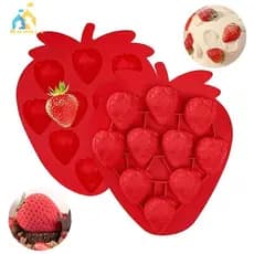 Bbounce Bandeja De Morango Moldes De Silicone Para Chocolate Doces Bolo Cupcake Sabão Cozimento Gelatina Biscoito Cera L