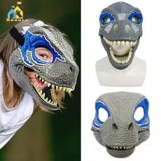 Bbounce Azul Dinossauro Máscara Brinquedos Cabeça Halloween Festival Trajes De Festa Masquerade Presentes De Natal Para