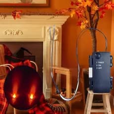 (cassiopeiabi) 1 Peça Decoração Assustadora Interna E Externa Olhos LED Brilhantes Para De Halloween Temporizador Automá