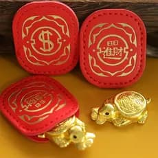 Amuleto Fengshui Lucky Turtle Para Proteção De Riqueza E Longevidade