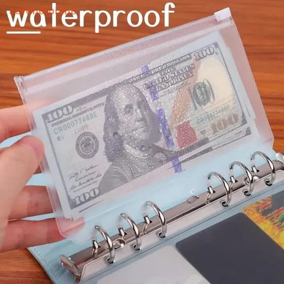 [serendipiahb] 8 Pcs Pasta De PVC Envelopes De Dinheiro Poeta A5 A6 A7 Pastas Com Zíper Bolsas Organizador Arquivo De Do