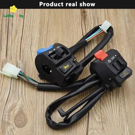 [Luckybaby-t] Controle De Interruptor De Guiador De Motocicleta À Prova D'água Buzina Farol Para Motor Bons Produtos
