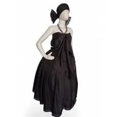 Roupa Feminina Umbanda Candomblé 3pçs Baiana Preta Pomba Gira Exú