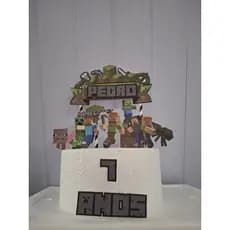 Topo de bolo personalizado topper de bolo enfeite para bolo de aniversário