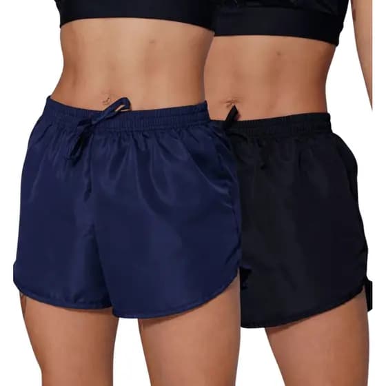 KIT 2 short tactel feminino casual saida de praia corrida shorts academia shortinho  caminhada
