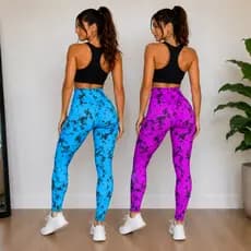 Calça Legging Marmorizada rajada fitness academia