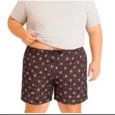 Kit 3 Cuecas Samba Canção Plus Size em Microfibra Premium Lisa Bermuda Adulto Extra Grande.