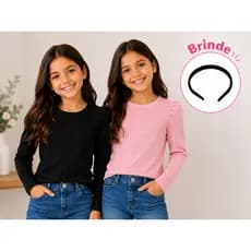 Blusa Menina Manga Longa Infantil Blusa Juvenil Menina Manga Princesa Blusa Feminina Roupa Infantil Menina Blogueira