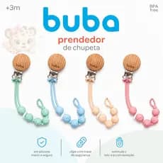 Buba Prendedor De Chupeta Silicone Bebê Universal Macio