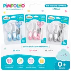 Kit Higiene 5 Peças Bebe Unha Pimpolho