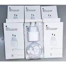 kit 10 Carregador Turbo 20w P/ iPhone 8 Plus X Xr 11 12 13 Pro Max 14 ct-201