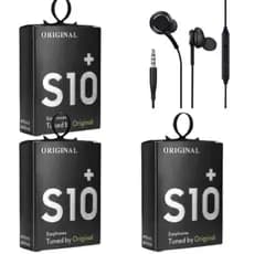 KIT 3/5/10PACOTES Fone com Microfone S10 +  / S8 Intra Auricular Earphones