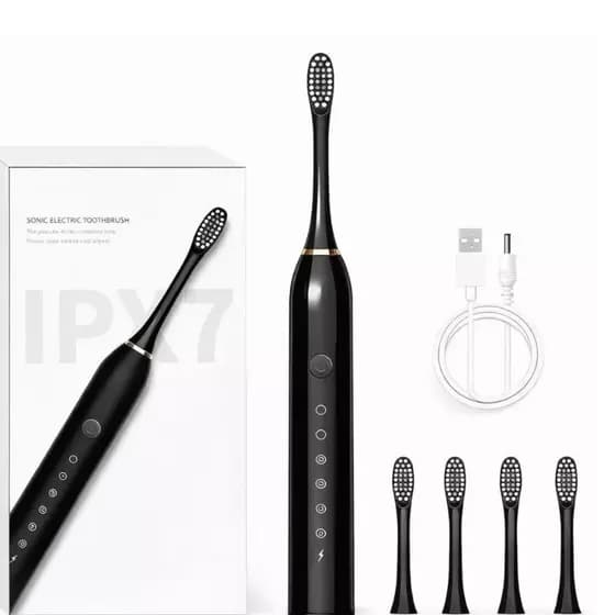 Escova de Dente Elétrica | IPX7 À Prova dÁgua + 7 Modos + 8 Cabeças | Recarregável Ns Envio Imeditado