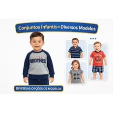Conjunto Infantil Menino Menina Algodão Roupa Infantil Confortável Conjunto Bebê Diversos Modelos