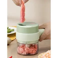 Triturador De Alimentos Eletrico Triturador De Alho Elétrico Cortador De Legumes Multifuncional Mini Picador De Alimentos Elétrico Fatiador