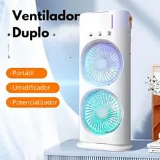 Mini ventilador 110V/220V Com Luz led Colorida Cooller