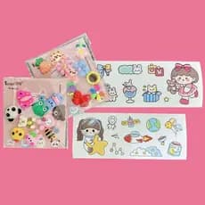 Kit 10 Adesivos 3D + 2 Cartelas de Adesivos 2D Para Garrafa Criativa DIY - Desenho Tridimensional Fofo Impermeável À Prova D'água - ZALLUNA SC