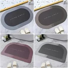 Tapete Super Absorvente Secagem Rápida Antiderrapante Capacho Para Banheiro Cozinha Varanda