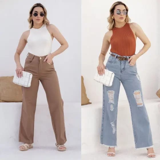 Regata modal  Feminina Canelada Tricot Verão 2023
