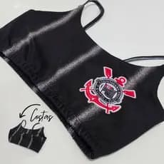Top Cropped Fitness Strappy Personalizado modelos diversos CORINTIANS
