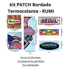 PATCH Bordado RUMI COSPLAY Termocolante Kit Completo 7 unidades