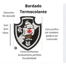 Patch Bordado Futebol Vasco Termocolante