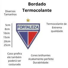 Patch Bordado Times Futebol Fortaleza com ESTRELA Termocolante