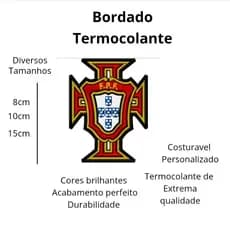 Patch Bordado Brasão Portugal Futebol Termocolante