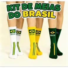 Kit de Meias Brasil — Estilo, Conforto e Paixão Nacional!