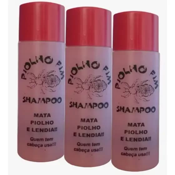 Shampoo Piolho fim , 3 Unidades Mata Piolho e Lêndia
