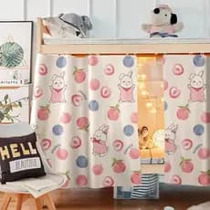 YHMBY1314 Cortina de estudante Dormitório Cortina de beliche superior inferior Dormitório Cortina de cama estilo feminin