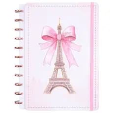 Caderno Inteligente Paris Grande G Médio M Disco Reposicionável Capa Dura Elástico Envio Rápido